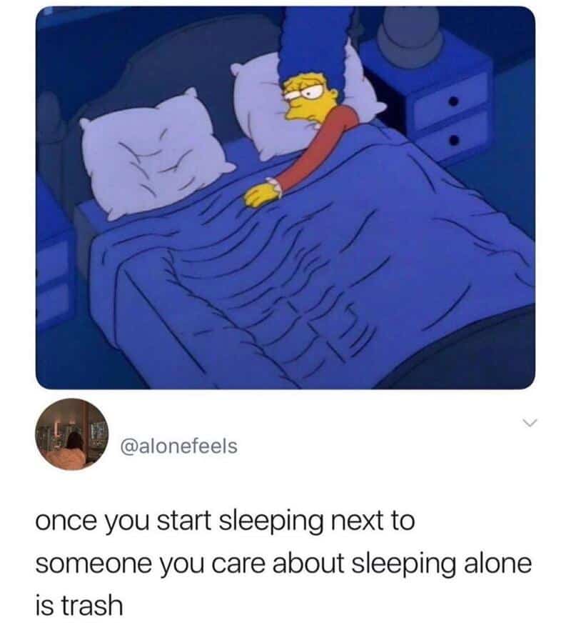 Lisa Simpson lying in bed, looking tired and sad.
