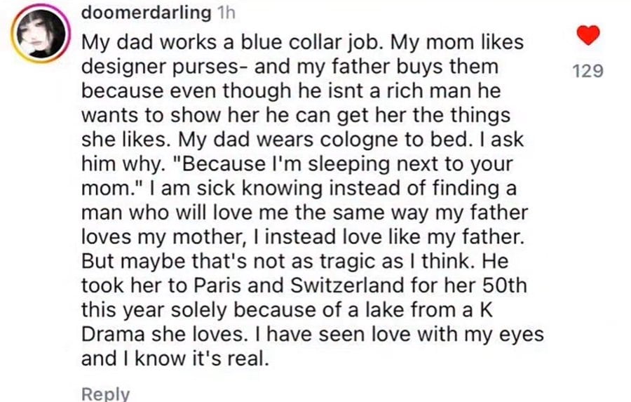 A heartfelt story about a father's love and a mother's appreciation.