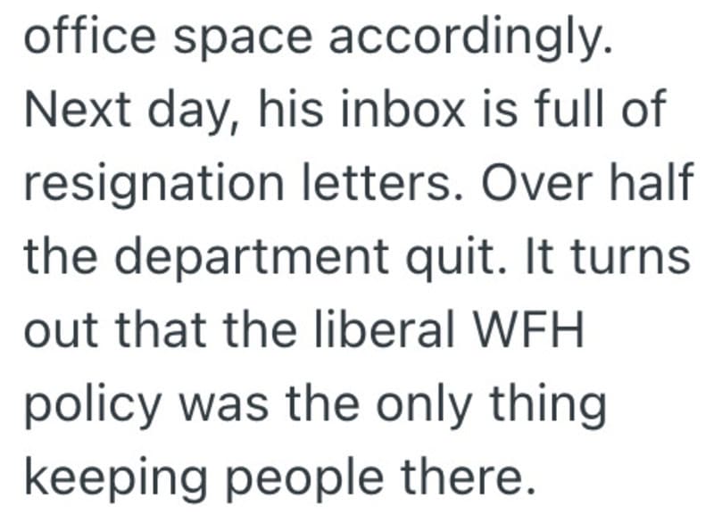 Office space with resignation letters on the desk.