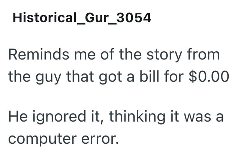 Reminds me of the story about the guy with a $0.00 bill.