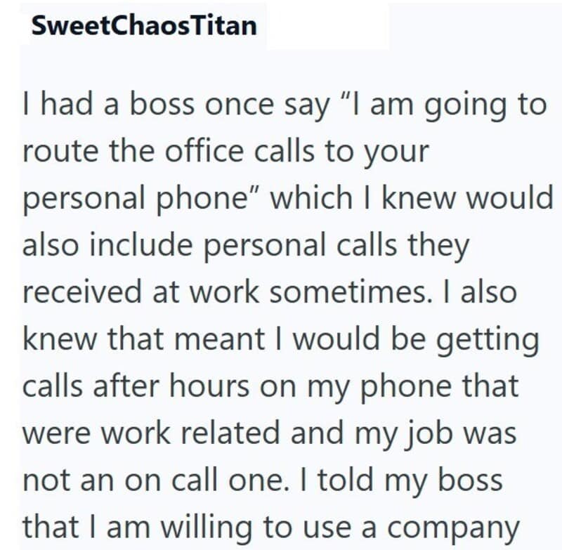 Boss demands employees' personal phone numbers instead of company email.