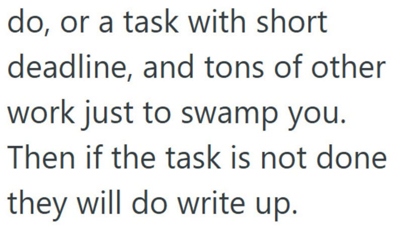 Text excerpt about tasks, deadlines, and work pressure.