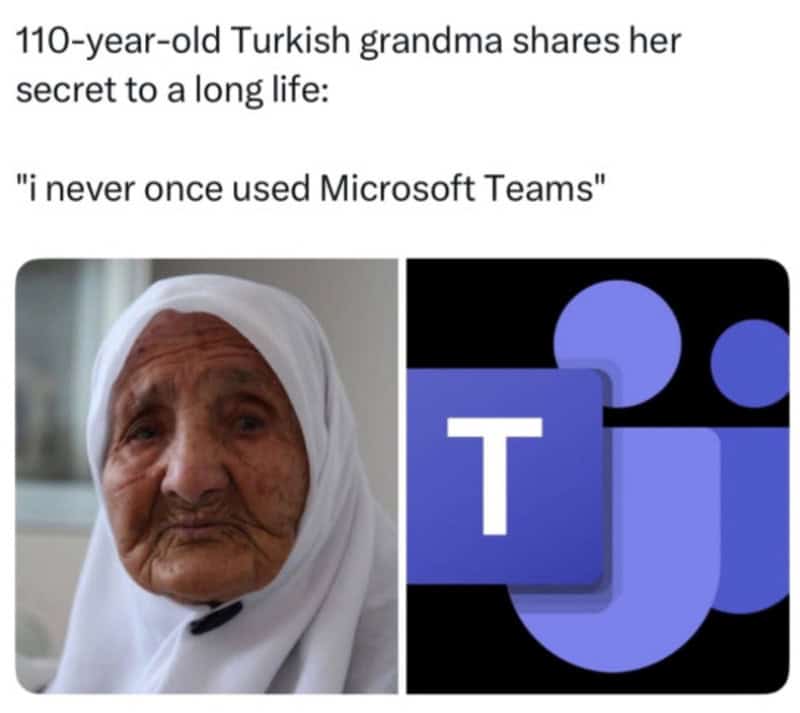 110-year-old Turkish grandma shares her secret: I never used Microsoft Teams.