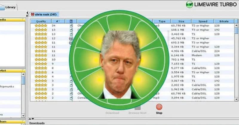 A man with gray hair in front of a computer screen with a green circular graphic overlay.
