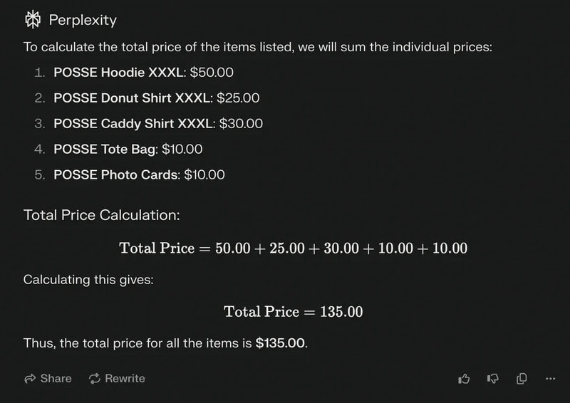 Perplexity calculation of item prices for 'boringdystopia' post.