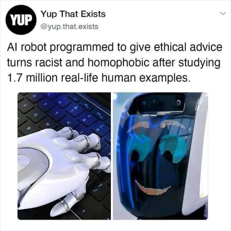 AI robot programmed to give ethical advice turns racist and homophobic after studying 1.7 million re.