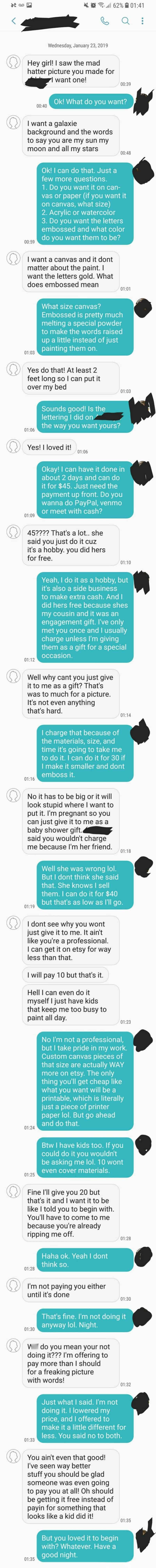 Conversation between a person and a dog about choosing friends.