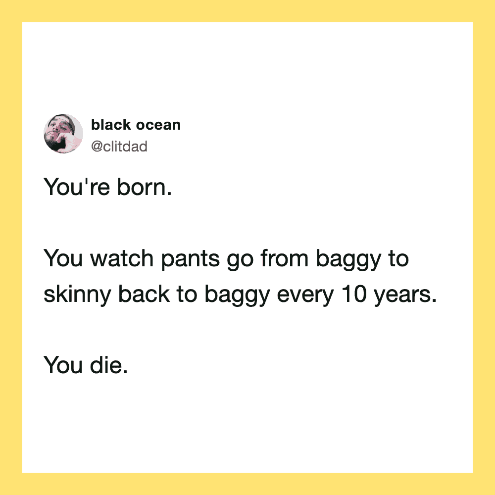 Twitter post by @clittdad about body changes over 10 years.