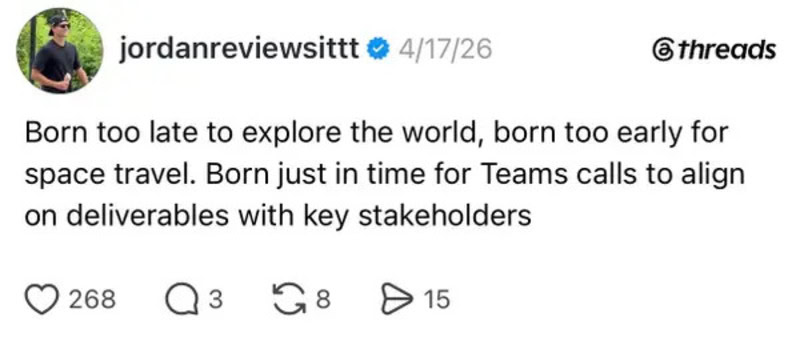 Quote about exploring the world and space travel, with a profile picture of a man.