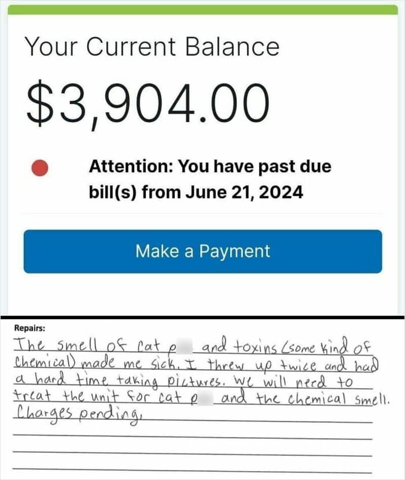 Bank account balance showing $3,904.00 with overdue bill notice from June 21, 2024.