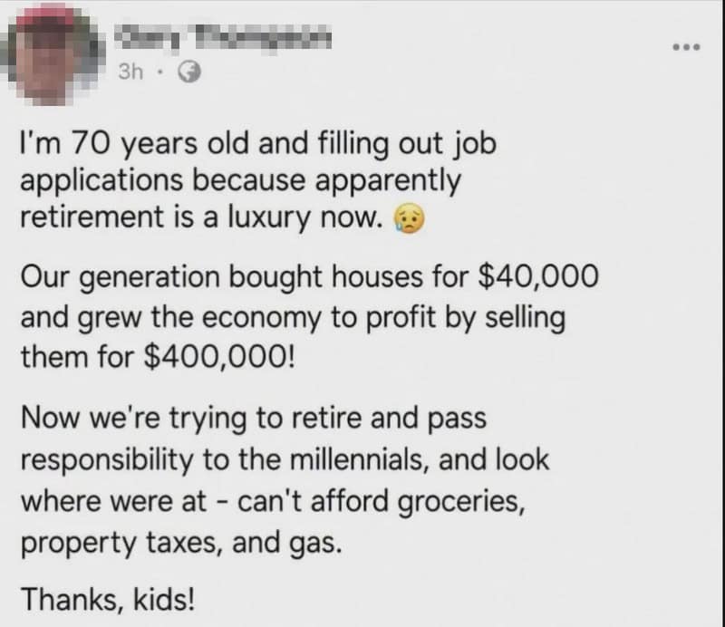 70-year-old filling out job applications, talking about retirement and passing responsibility.