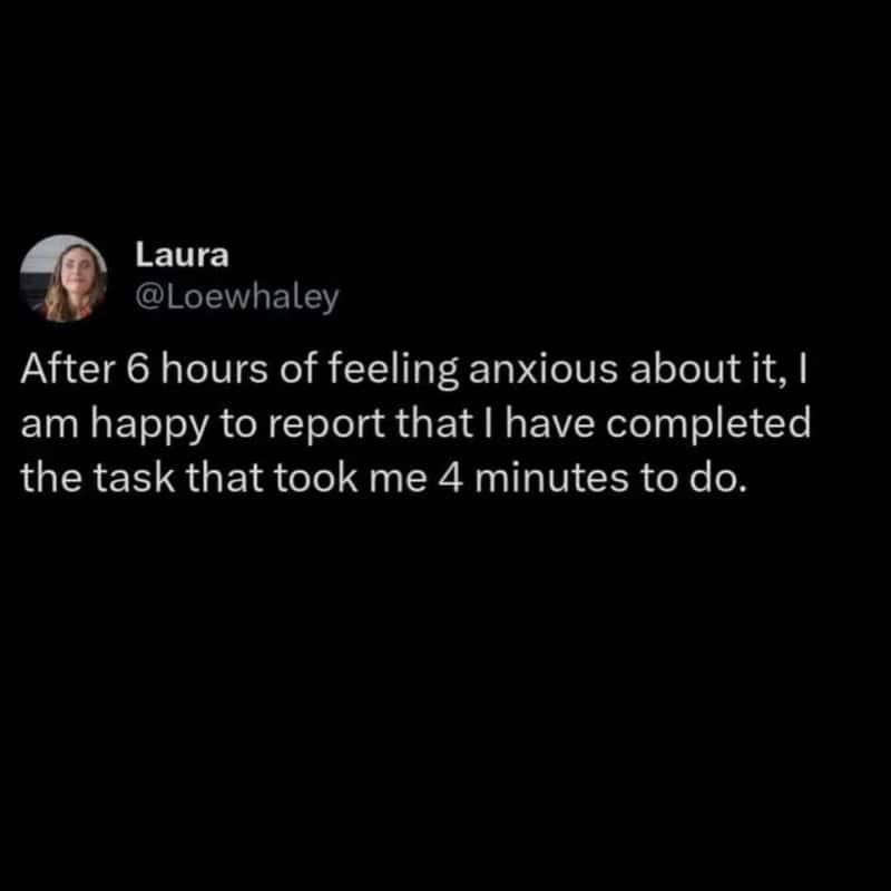 Twitter post by Laura: After 6 hours of feeling anxious about it, I am happy to report that I have.