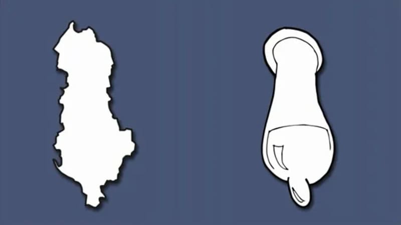 Map of Sweden and a drawing of a penis.