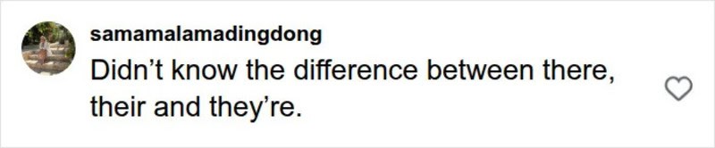 A humorous text about the difference between 'their' and 'they're'.