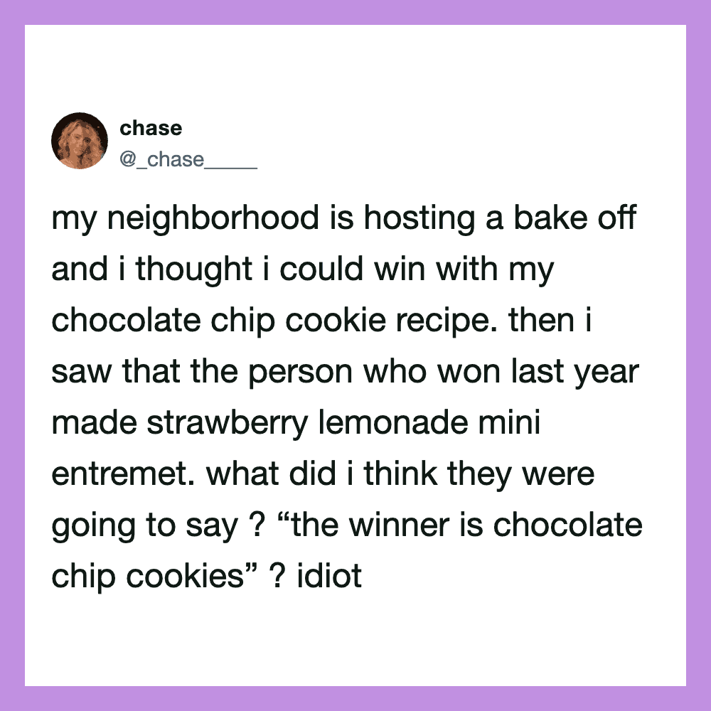 Neighborhood hosting bake off, winner made strawberry lemonade mini entremet.