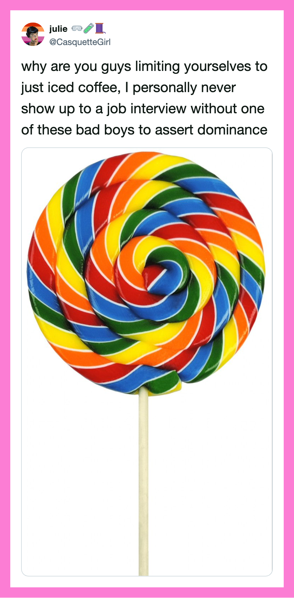 Colorful spiral lollipop with a stick, vibrant and eye-catching.