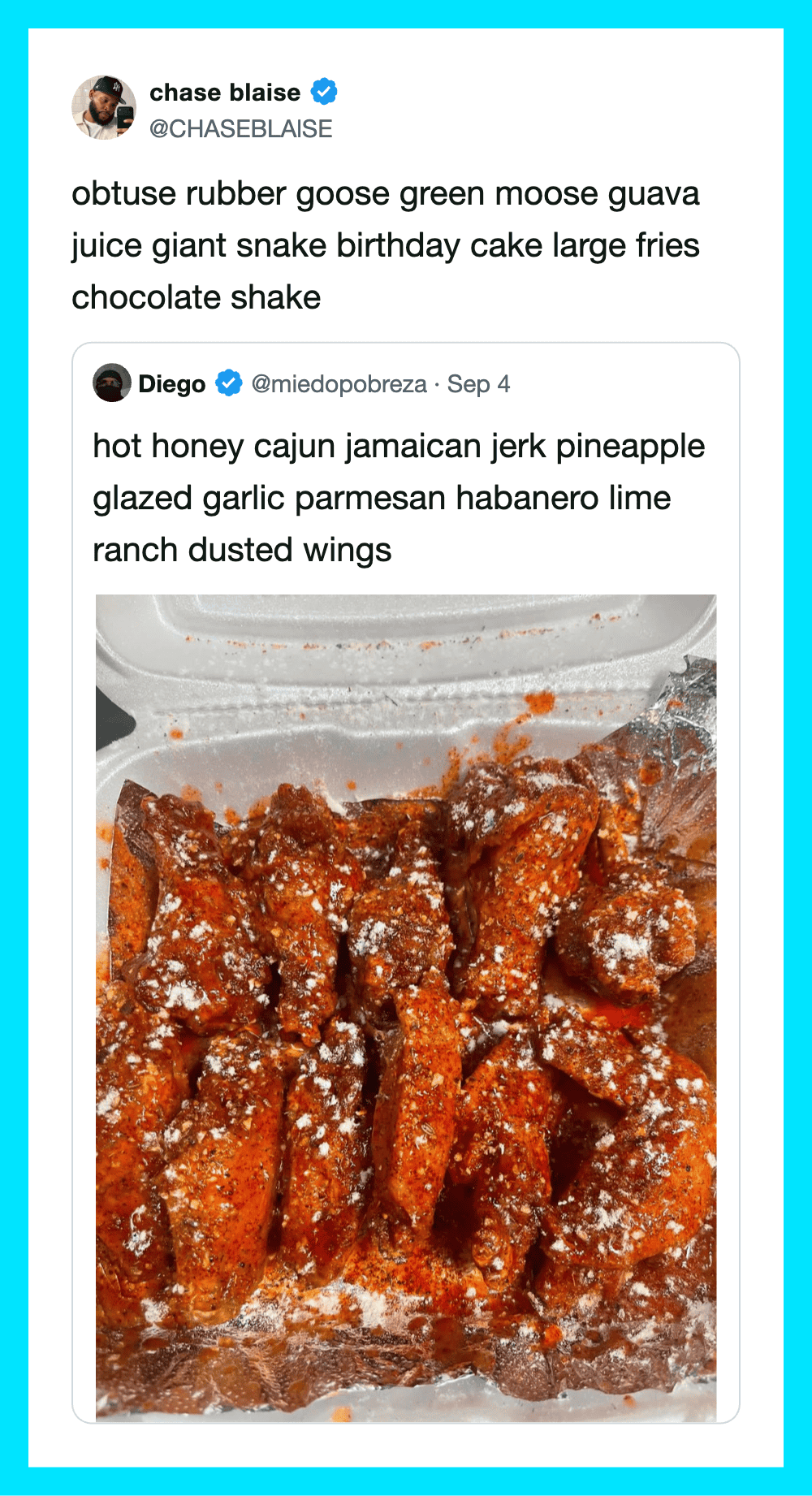 A photo of crispy chicken wings with sesame seeds, served in a white container.
