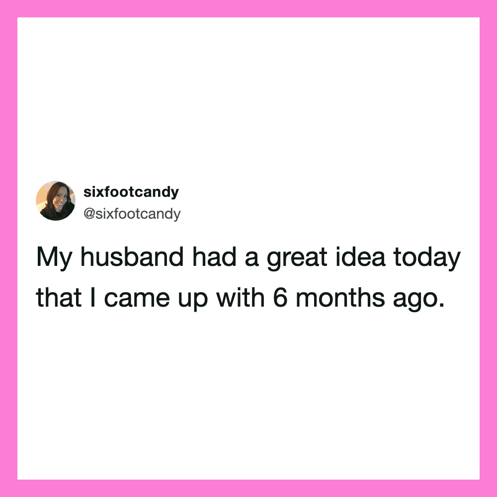 My husband had a great idea today that I came up with 6 months ago.