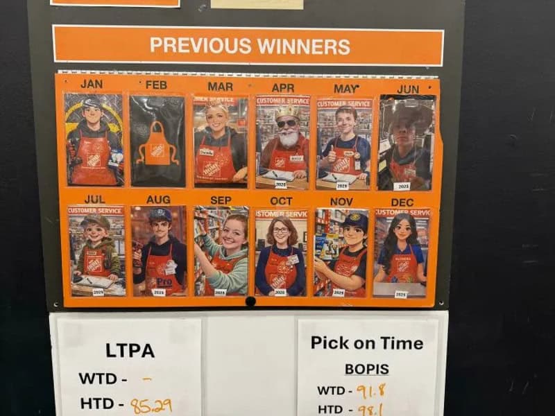 Previous winners from January to December with photos and names.