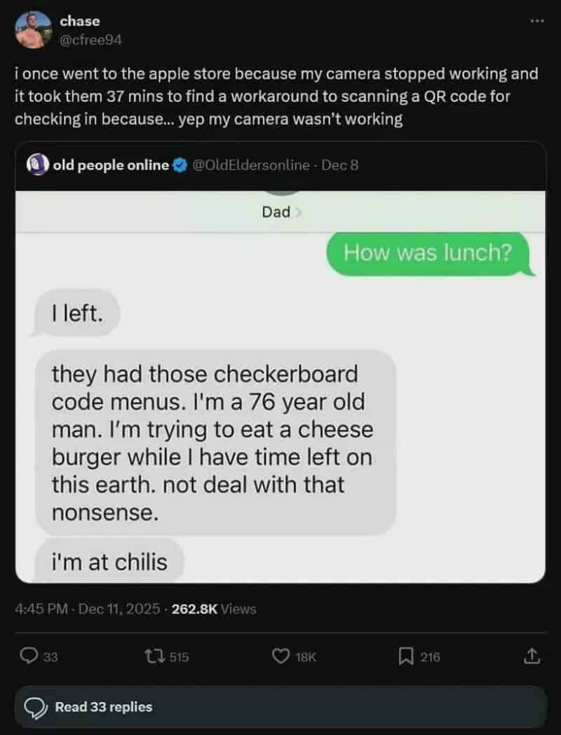 WhatsApp conversation about lunch, checkboard code, and chili.