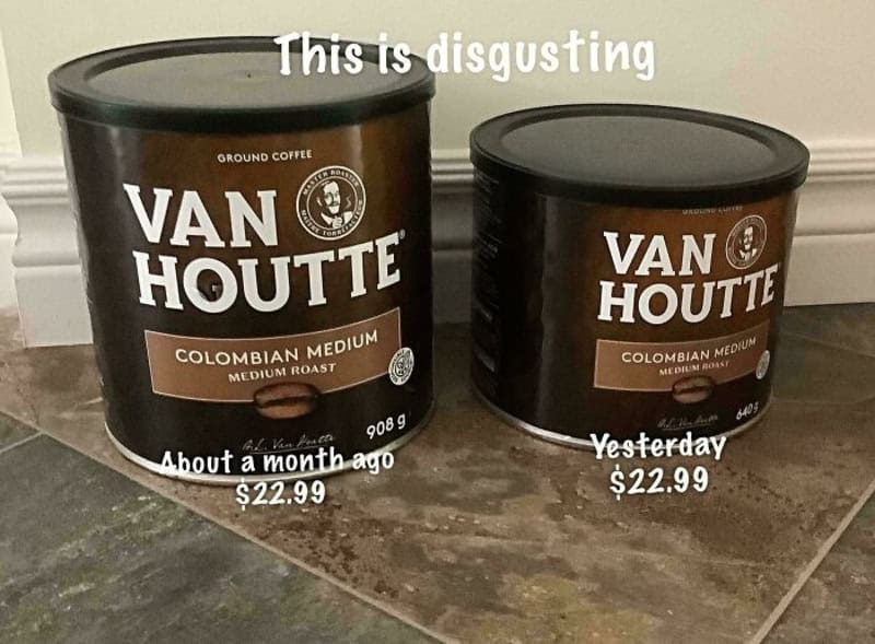 This is disgusting. Van Houtte Colombian Medium ground coffee tins labeled About a month ago $22.99,.