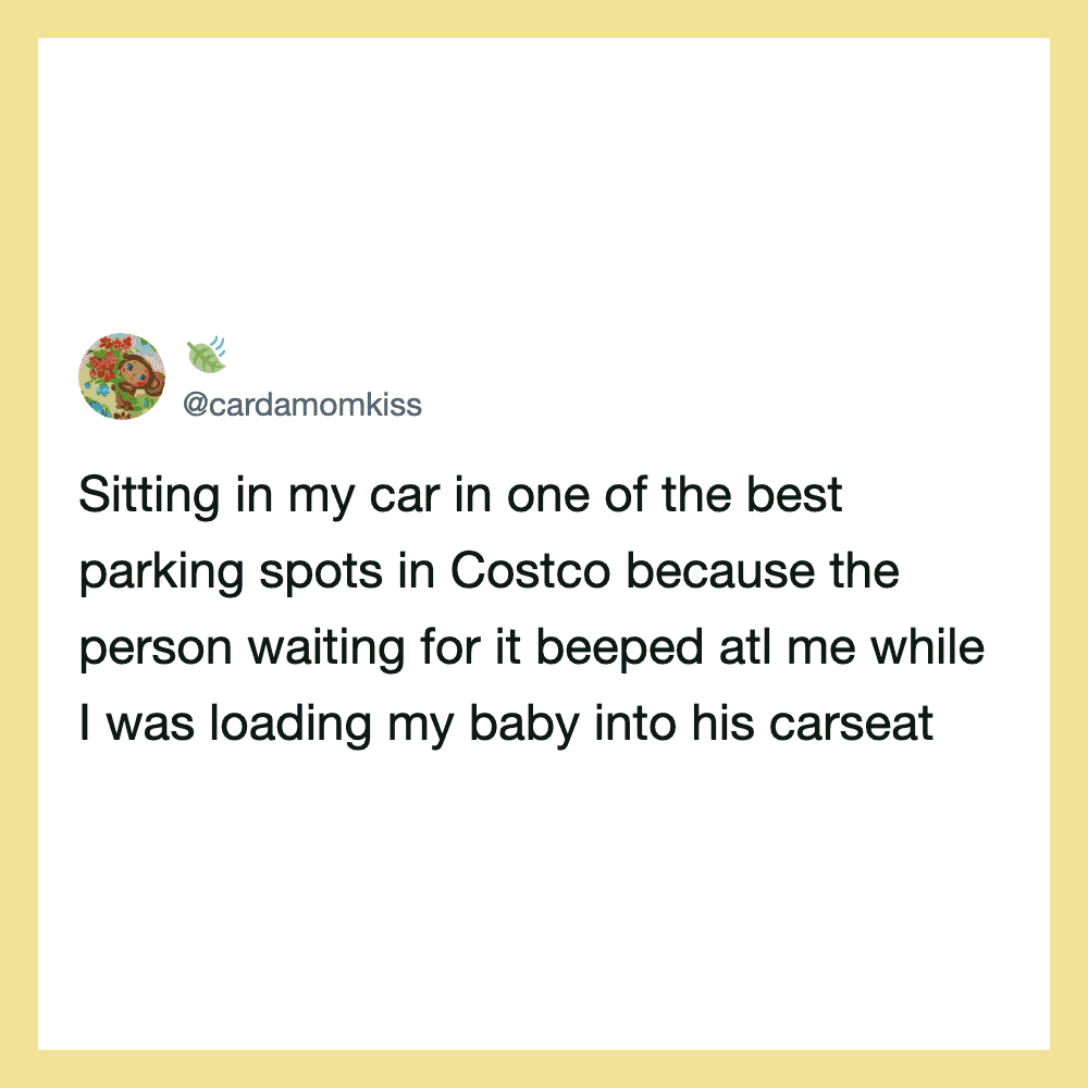 Tweet about parking in Costco while loading=