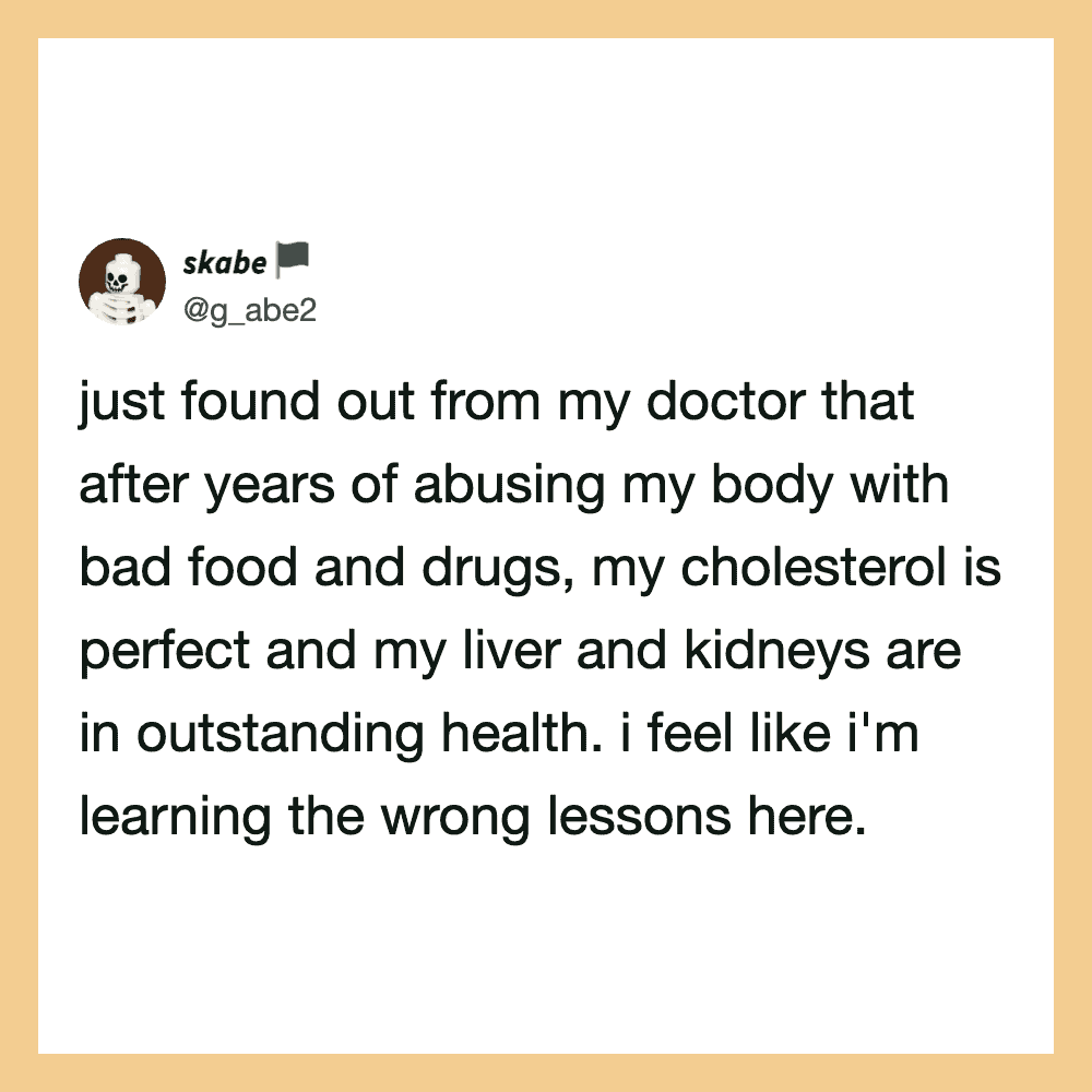 Just found out from my doctor that after years of abusing my body with bad food and drugs, my chol—?.