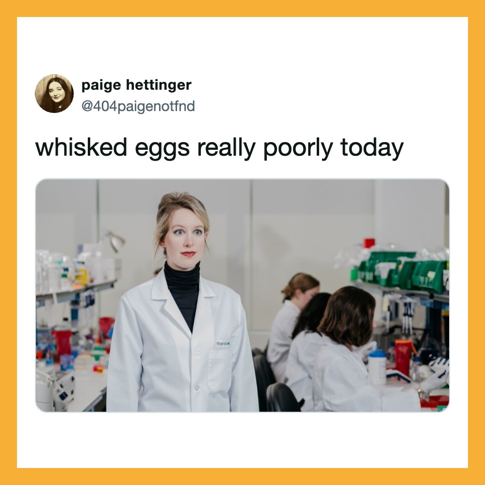 Whisked eggs really poorly today.