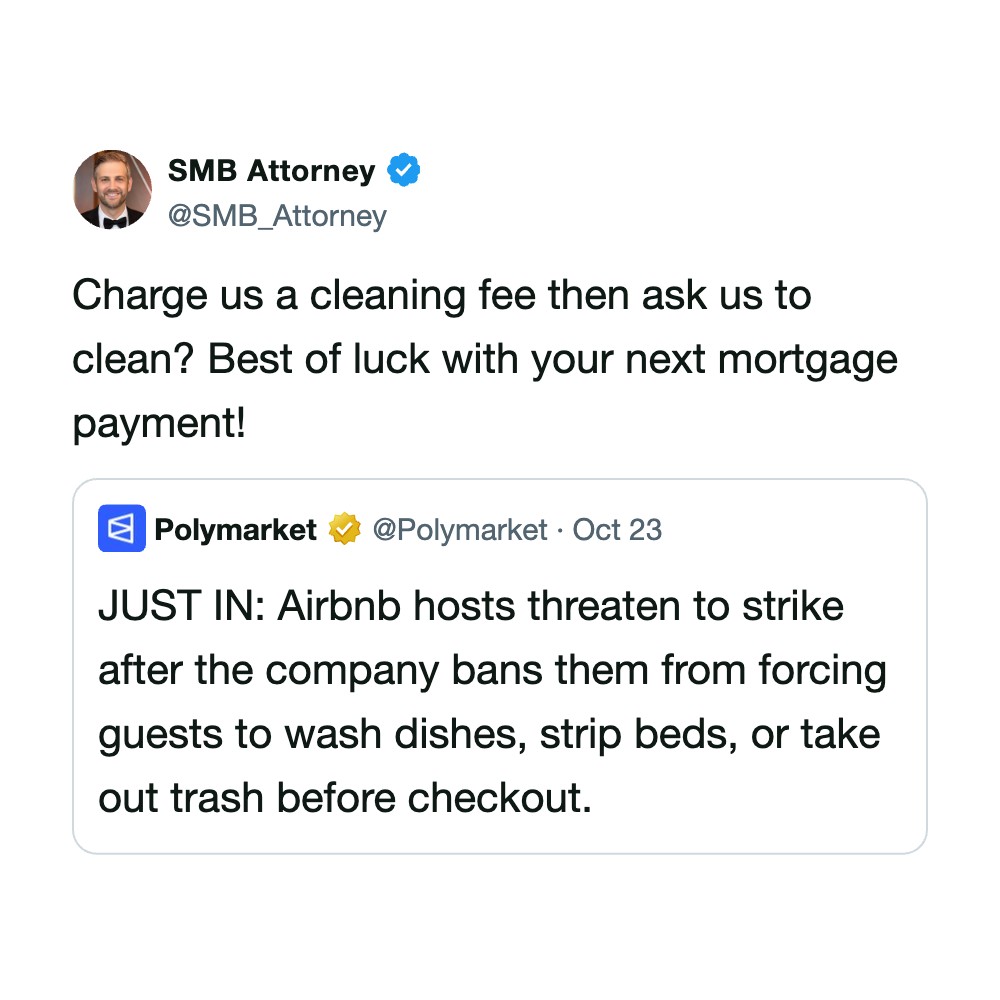Charge us a cleaning fee then ask us to clean? Best of luck with your next mortgage payment! JUST IN.