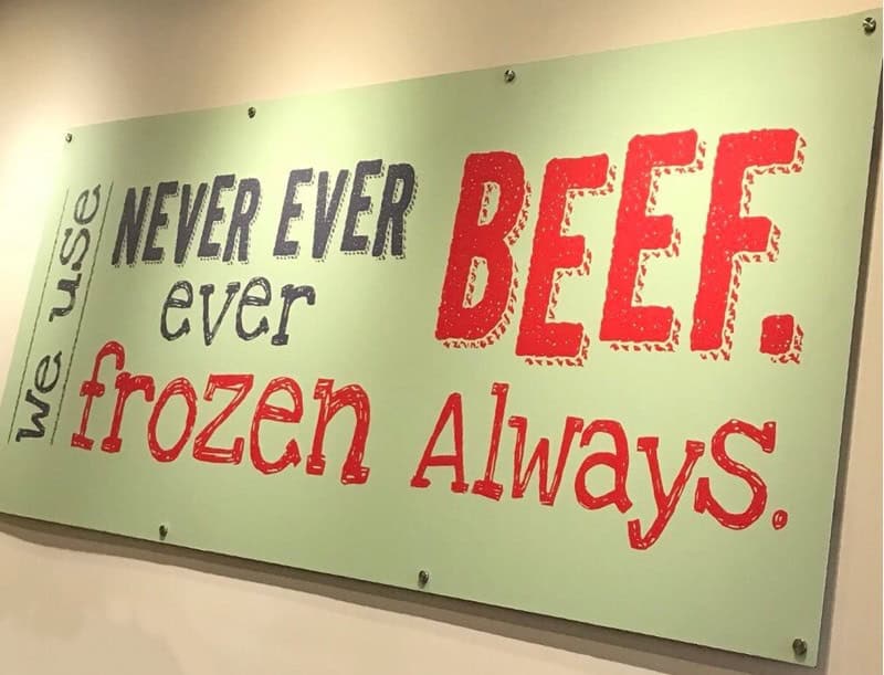 We never ever freeze beef always.