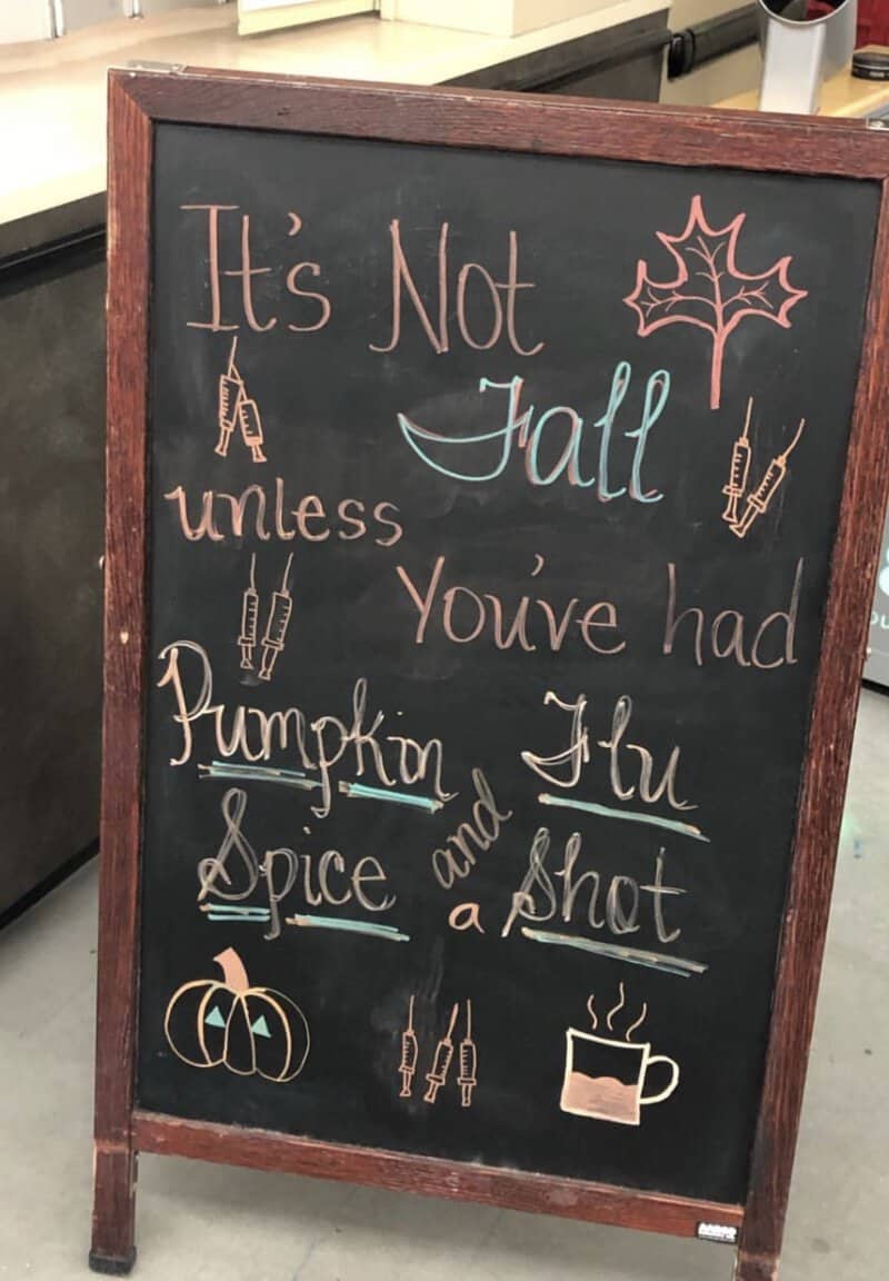 It's Not Fall unless you've had pumpkin spice and a shot.