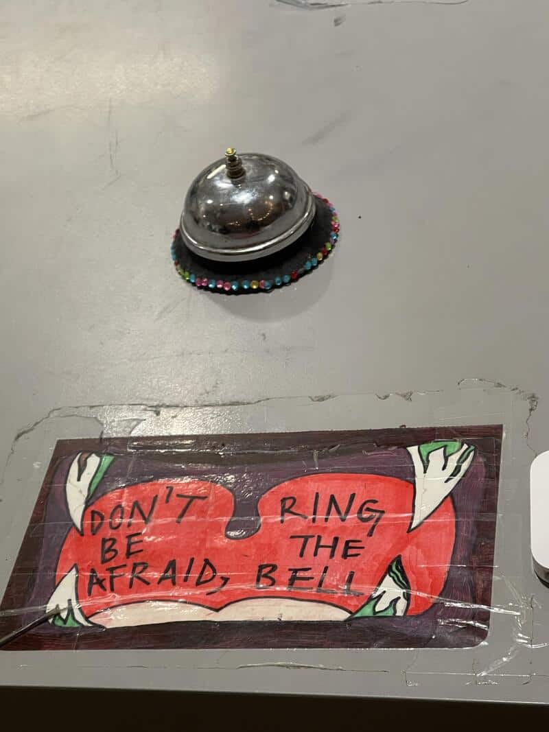 Don't ring the bell if you are afraid, be brave with the system.