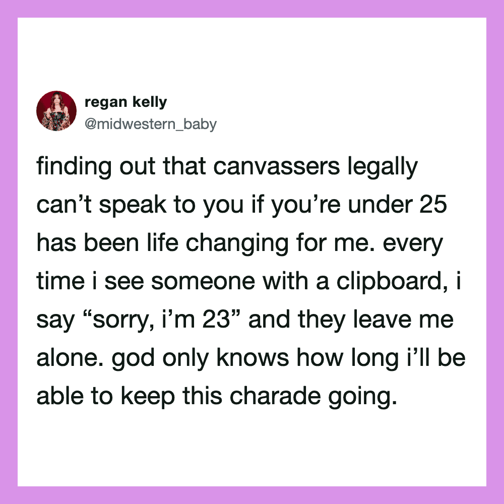 Woman's tweet about canva users under 25 not speaking to her.