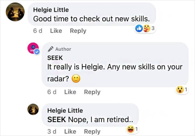 Good time to check out new skills. SEEK: It really is Helgie. Any new skills on your.