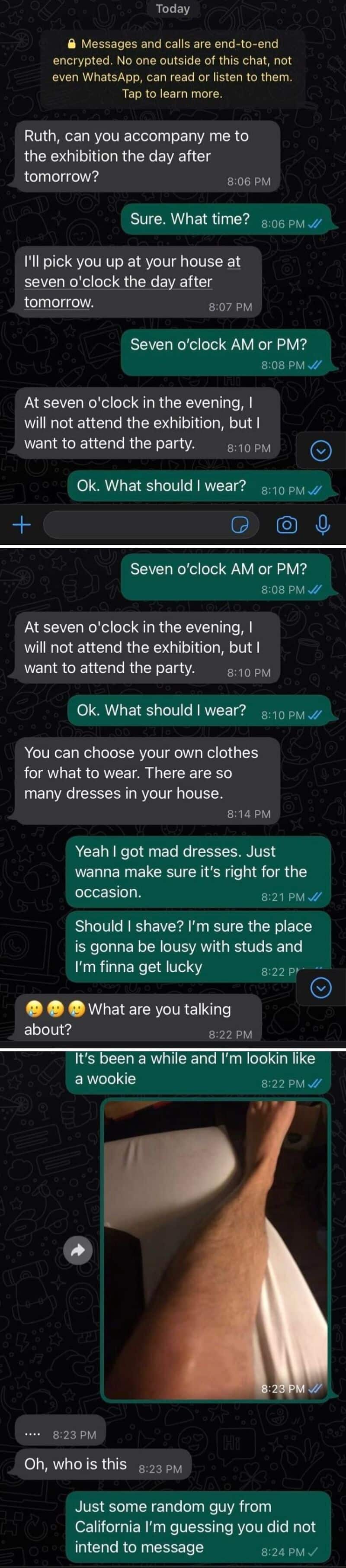 Text conversation about a wrong number and plans to meet up tomorrow.