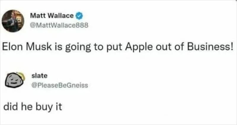 Elon Musk is going to put Apple out of Business!.