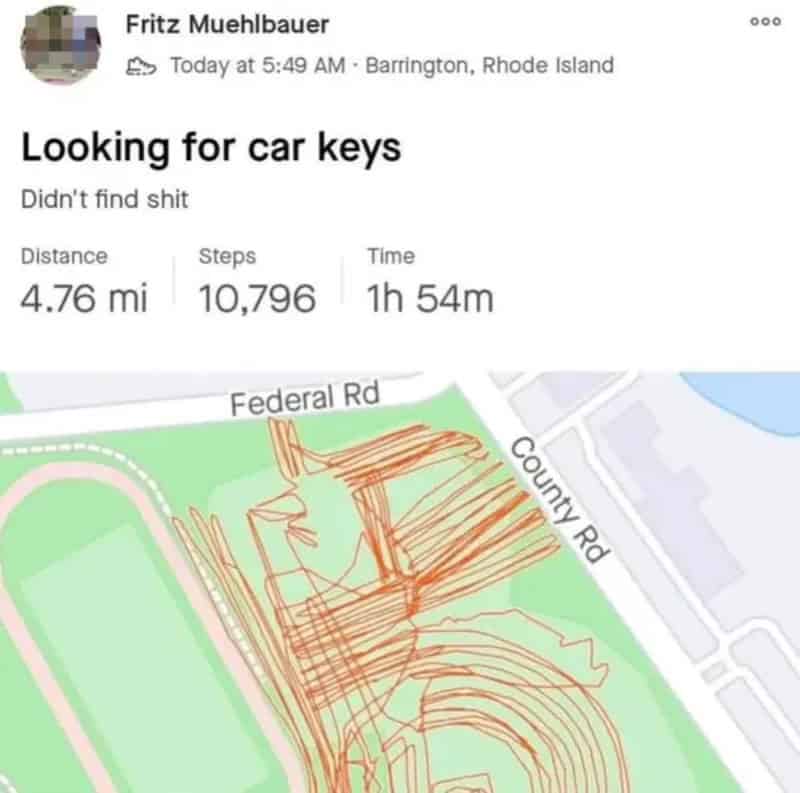 Looking for car keys Didnt find shit.