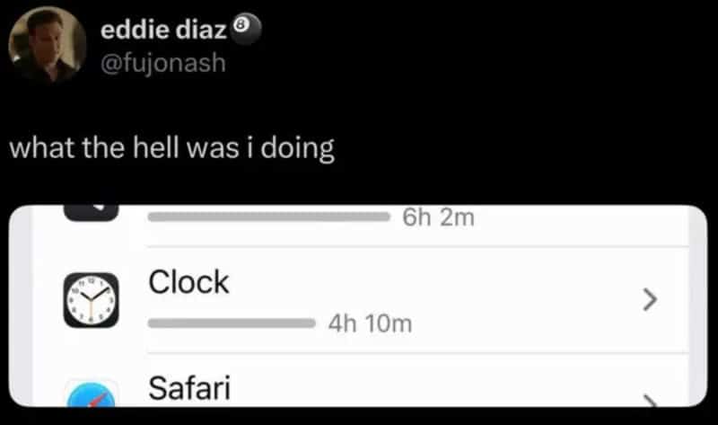 What the hell was i doing.