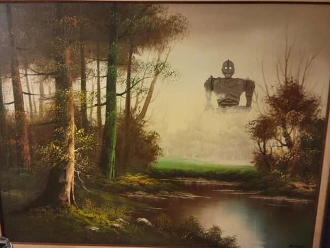 30 Thrift Store Paintings People Made Better By Adding Something Ridiculous