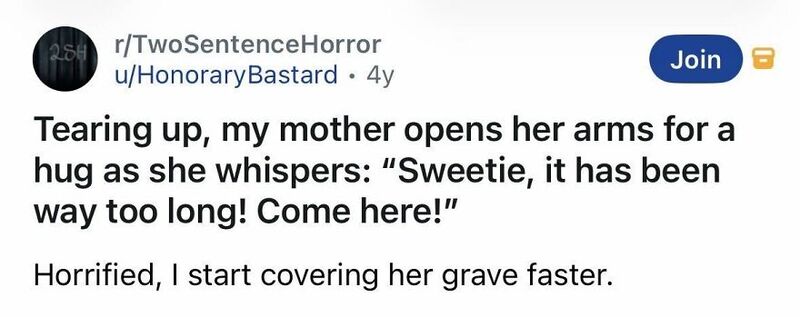 Mother opens her arms for a hug as she whispers to her child.