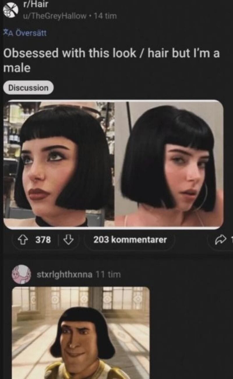 Obsession with this look / hair but I'm a male.